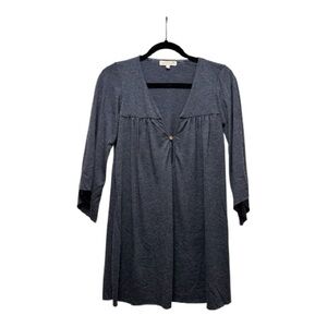 Heather Blue 3/4 Sleeve Tunic Top